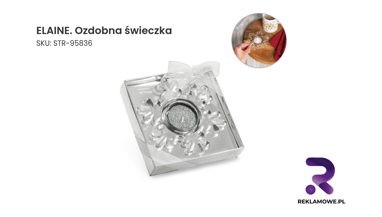Ozdobna świeczka ELAINE