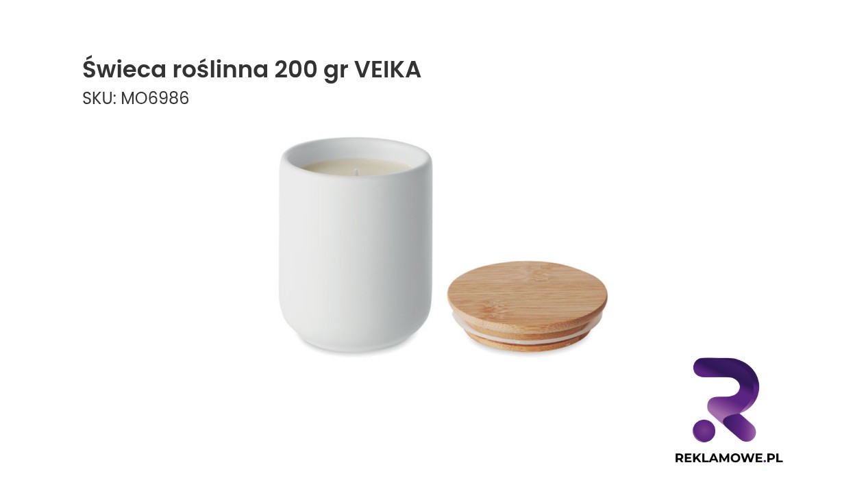 Ekologiczna świeca roślinna 200 gram VEIKA