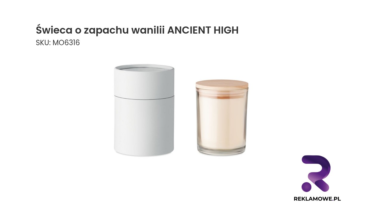 Świeca o zapachu wanilii marki ANCIENT HIGH