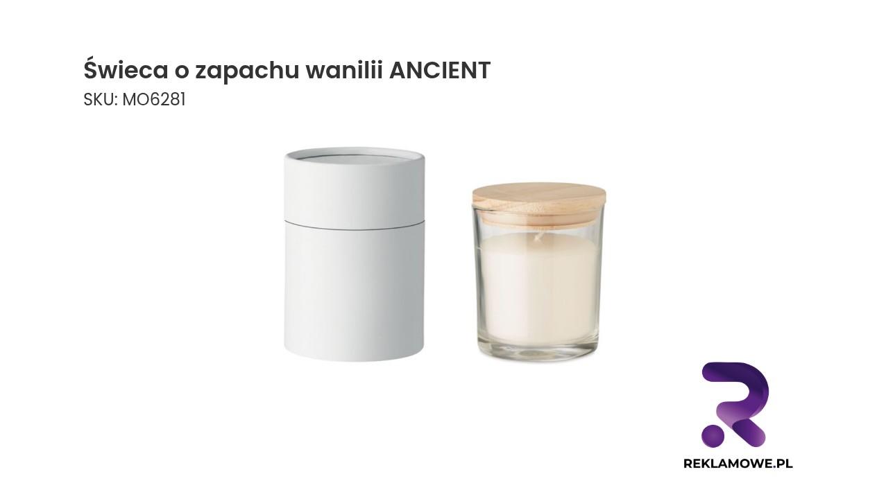 Świeca o zapachu wanilii ANCIENT Świeca o zapachu wanilii ANCIENT - aromatyczna świeca waniliowa