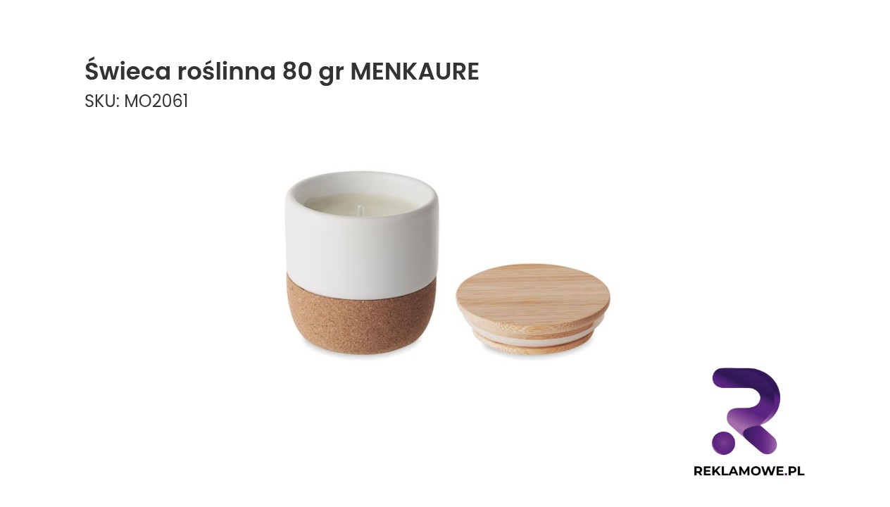 Świeca roślinna MENKAURE o wadze 80 gramów