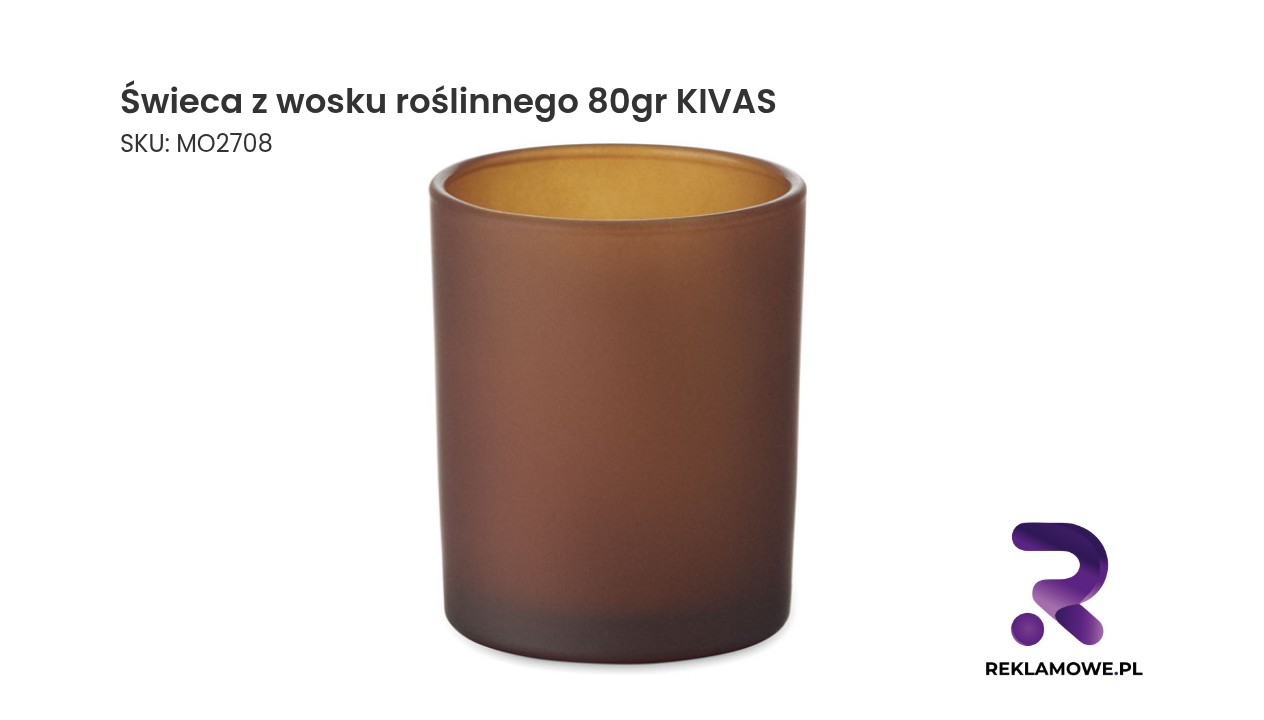 Świeca z wosku roślinnego 80 gram KIVAS