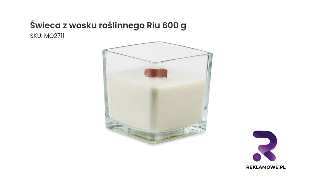 Świeca z wosku roślinnego Riu 600 g Świeca z wosku roślinnego Riu 600 g